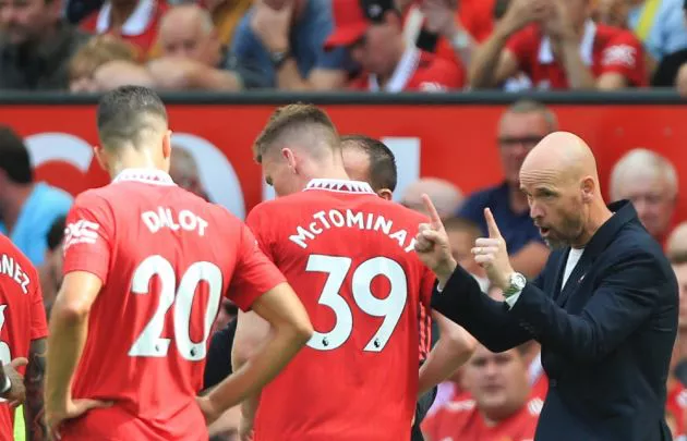 dalot mctominay man utd ten hag