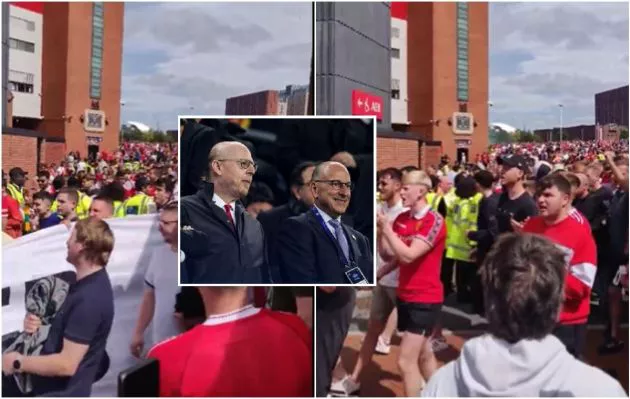 glazers protest at old trafford