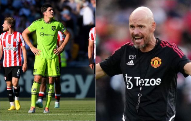 harry maguire and man united manager erik ten hag