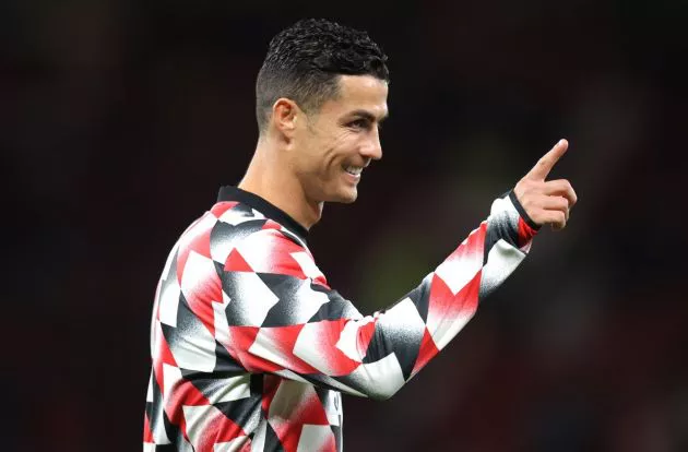 Man United Tottenham pointing Ronaldo