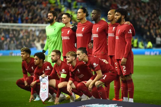 Rangers vs Liverpool line up