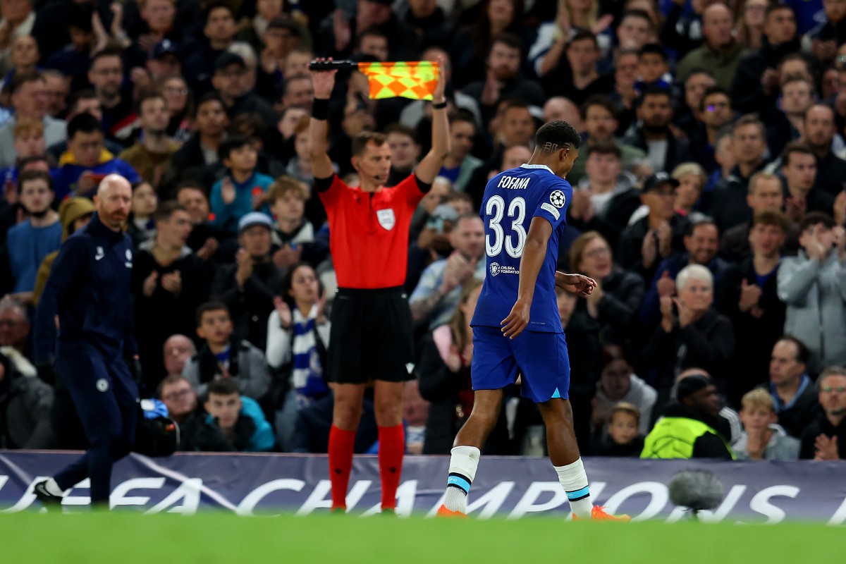 chelsea v milan wesley fofana