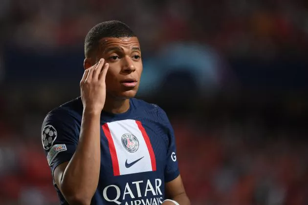 UCL Benfica PSG Kylian Mbappe