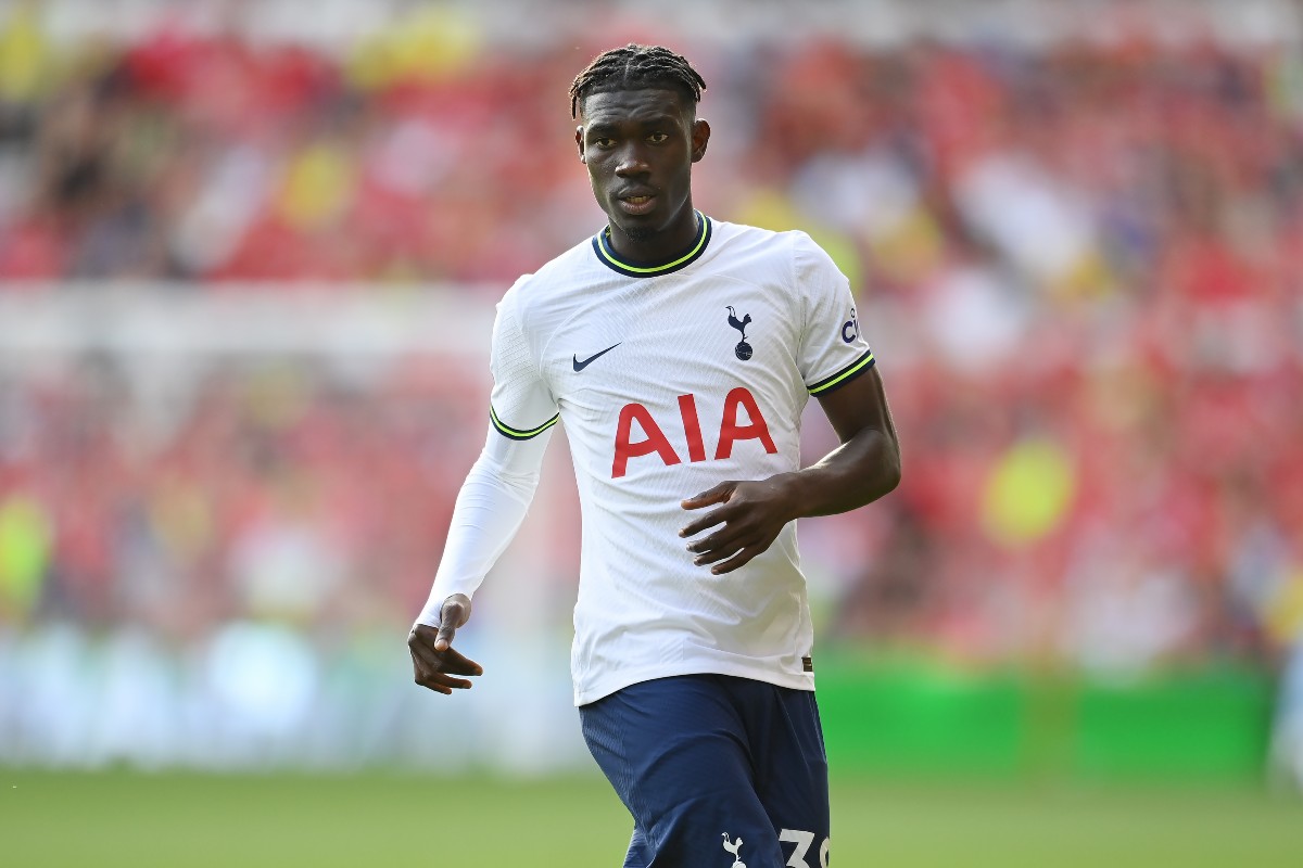 Yves Bissouma in action for Tottenham