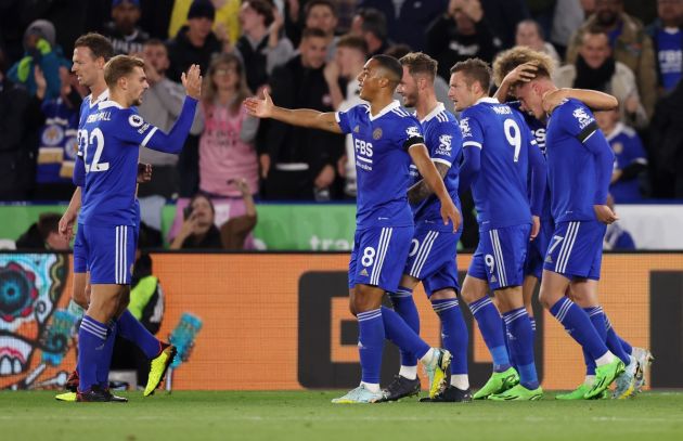 leicester vs nottingham forest tielemans vardy