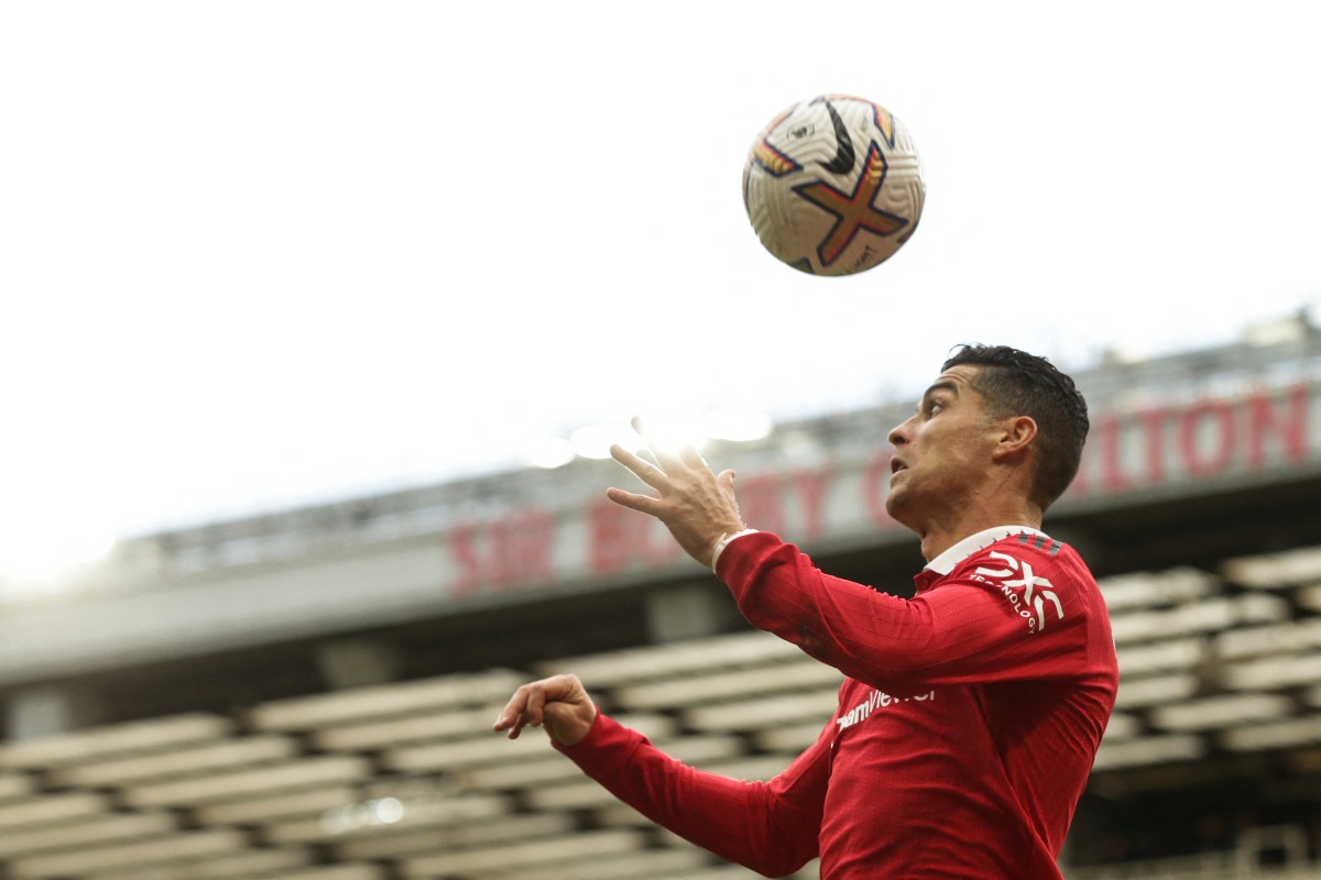 Manchester United's Cristiano Ronaldo leaves the hotel before the team's  English Premier League soccer match against Newcastle United at Old  Trafford Stadium, in Manchester, England, Saturday, Sept. 11, 2021. (AP  Photo/Jon Super