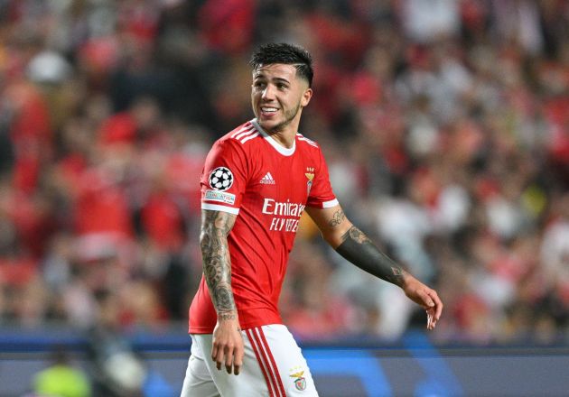 Benfica midfielder Enzo Fernandez 2022