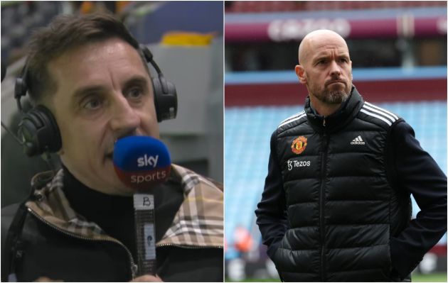 Gary Neville pundit Erik ten Hag Man United manager