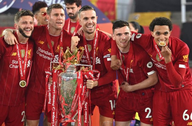 lallana milner henderson robertson alexander-arnold liverpool premier league trophy