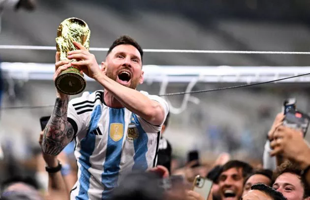 Messi World Cup trophy