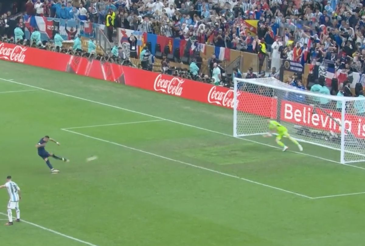 (Video) Kylian Mbappe pulls one back for France vs Argentina