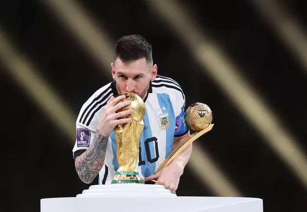 lionel messi world cup trophy