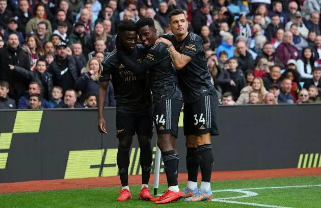 saka nketiah xhaka arsenal fc