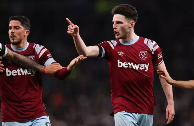 spurs west ham declan rice