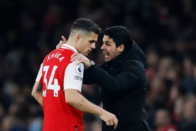 xhaka arteta