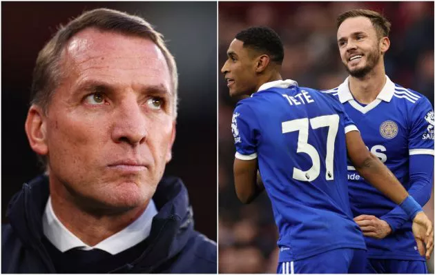 rodgers tete maddison leicester city