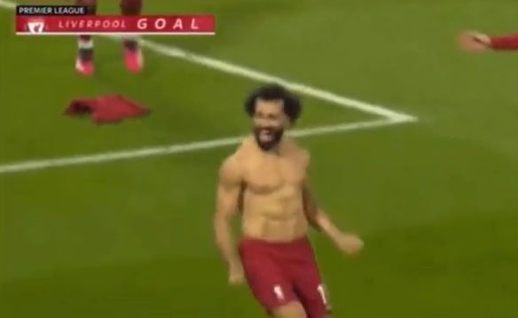 Mohamed Salah shows his appreciation to Roberto Firmino for giving