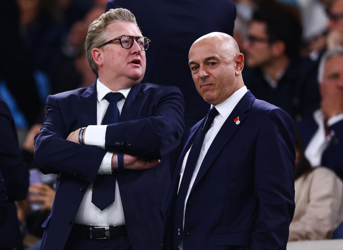 Tottenham Hotspur chairman, Daniel Levy, was one of only three to object to a price cap on tickets for European games. (Photo by Clive Rose/Getty Images)