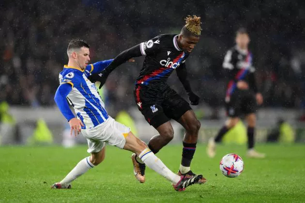 wilfried zaha crystal palace vs brighton