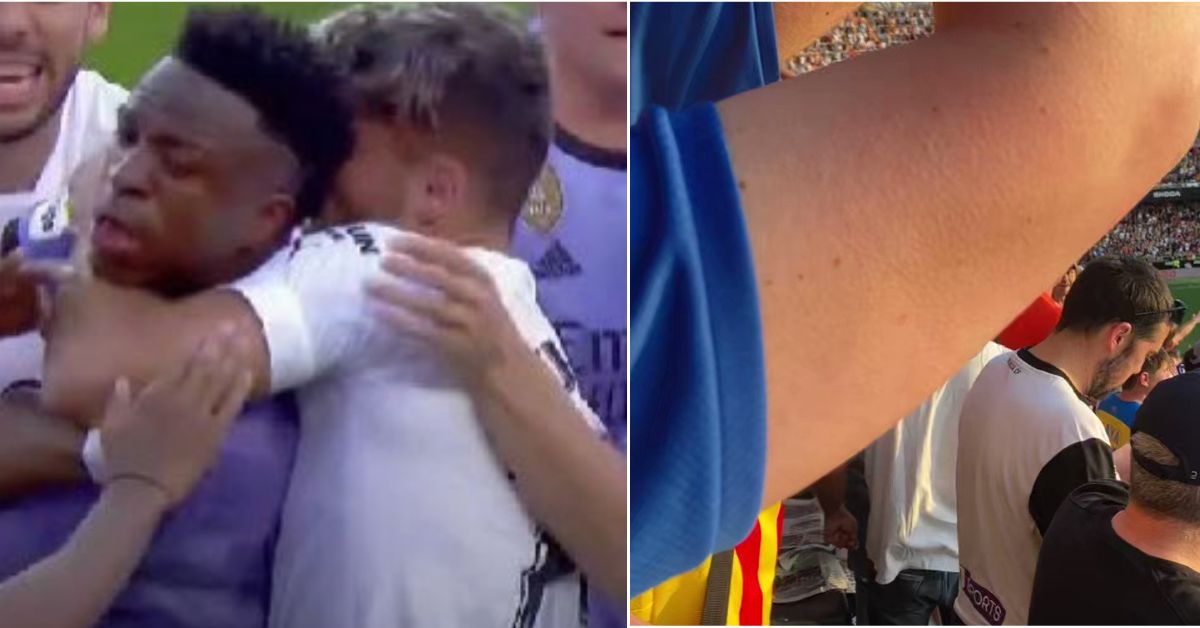 Disgusting scenes in La Liga as Valencia followers racially abuse Vinicius Jr