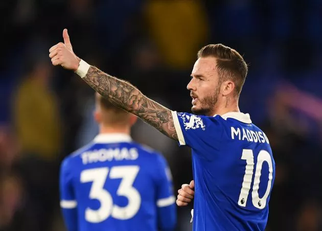 leicester liverpool maddison