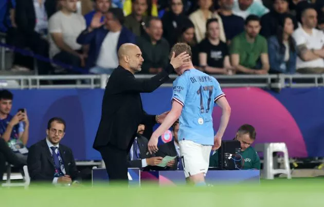 inter vs man city guardiola de bruyne