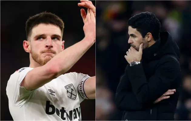 Declan Rice Mikel Arteta