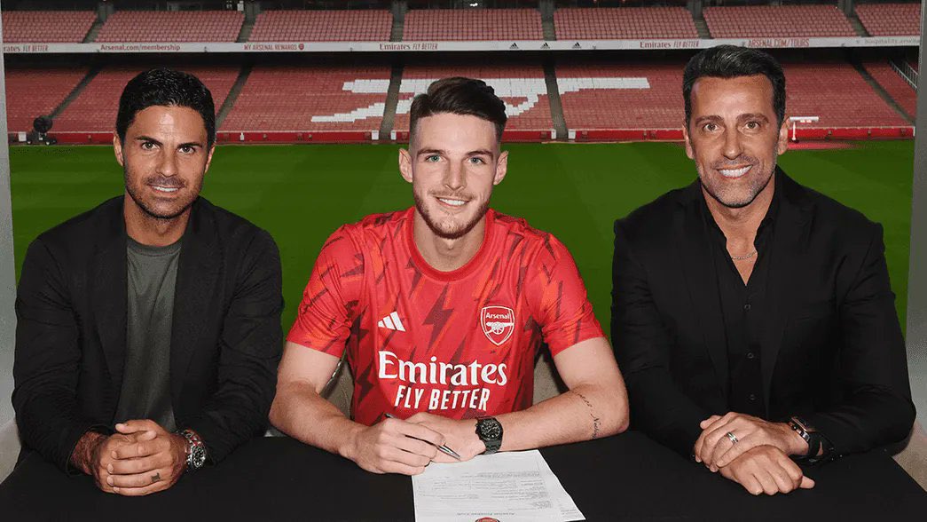 Arsenal confirm the signing of Declan Rice for record-breaking £105m transfer fee