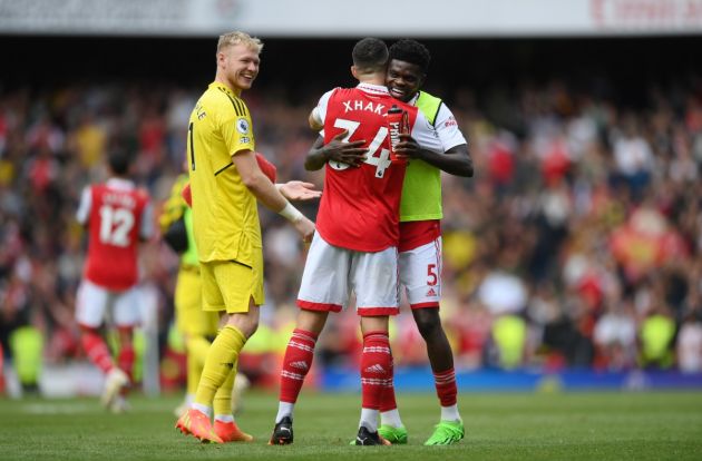 arsenal ramsdale xhaka and partey