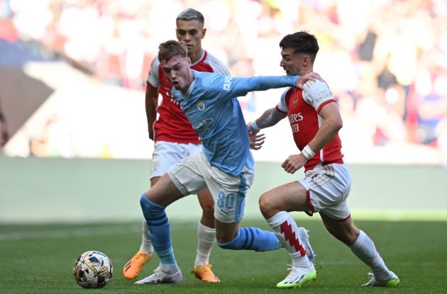 arsenal city community shield trossard tierney