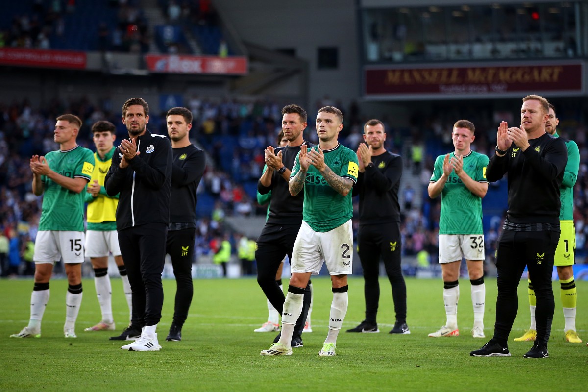 newcastle players after brighton defeat newcastle players after brighton defeat