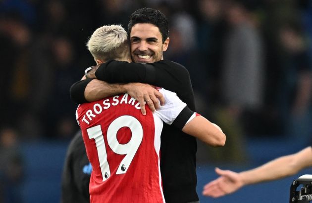 trossard arteta everton 0-1 arsenal