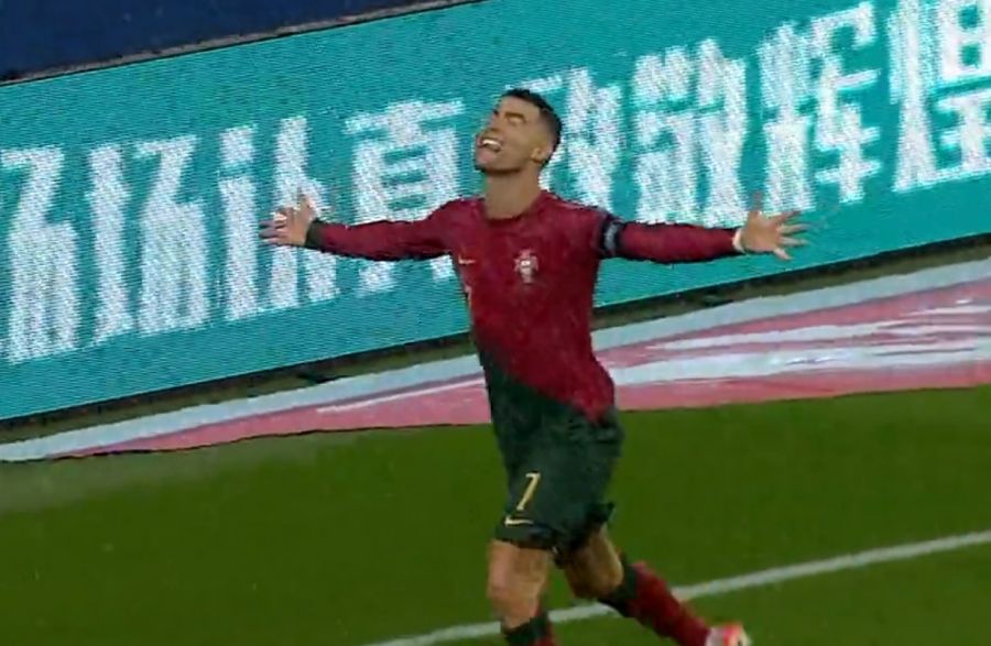 Video Cristiano Ronaldo scores 125th international goal in Portugal win