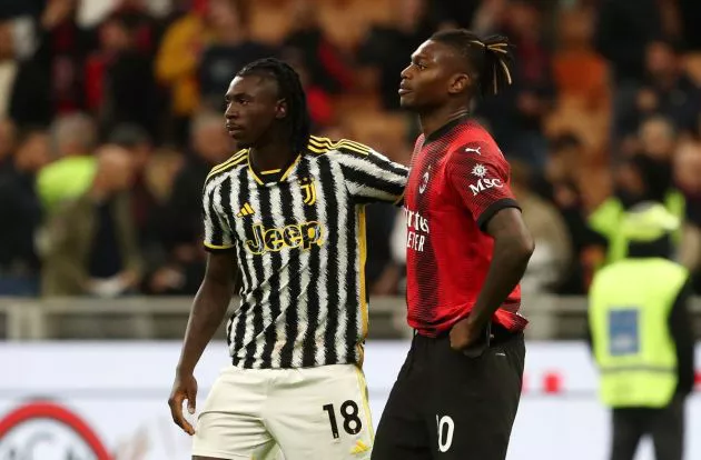 ac milan juventus kean leao