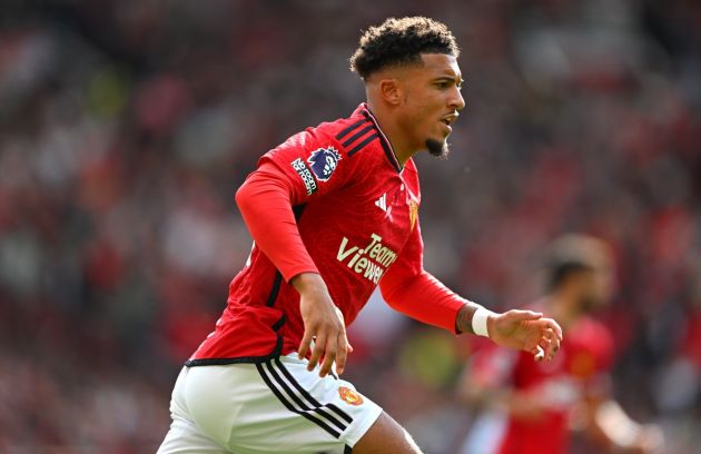 man united vs forest jadon sancho pic