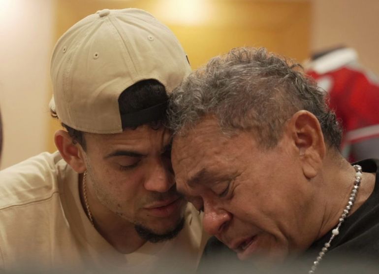 Image Liverpool's Luis Diaz reunited with emotional father for the