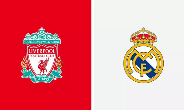 Liverpool and Real Madrid badges