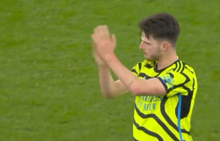 Declan Rice Clapping West Ham news: Declan Rice thanks West Ham fans after final whiste in ...