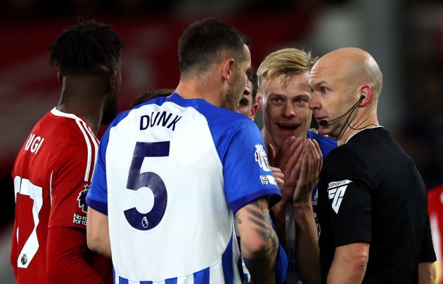 lewis dunk red card