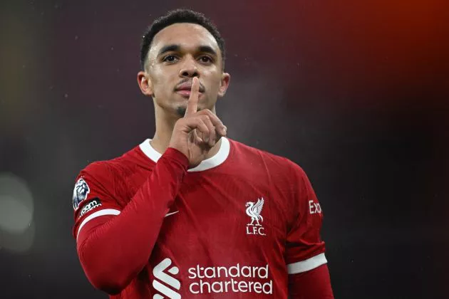 Trent Alexander-Arnold pictured playing for Liverpool