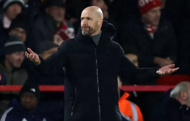 forest 2-1 man u ten hag