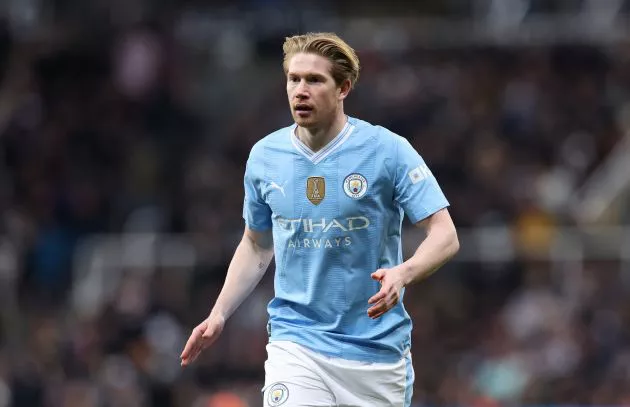 Kevin De Bruyne in action for Manchester City.
