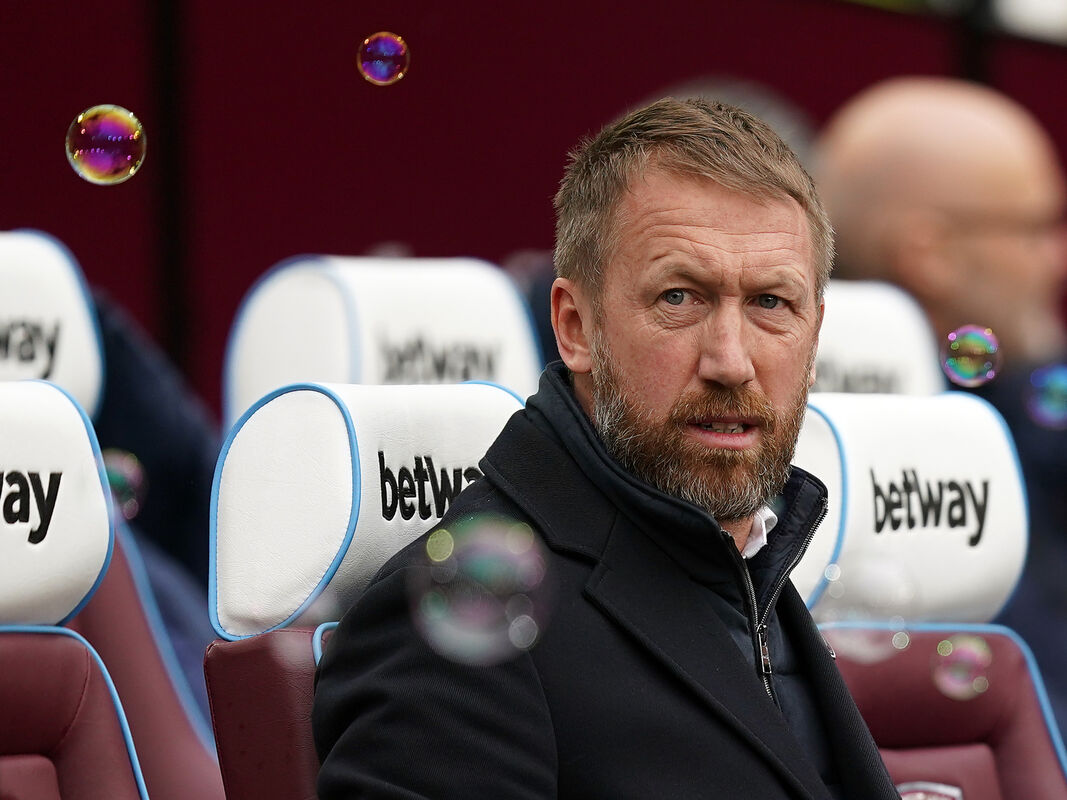Graham Potter might be sitting on the West Ham bench in the future.
