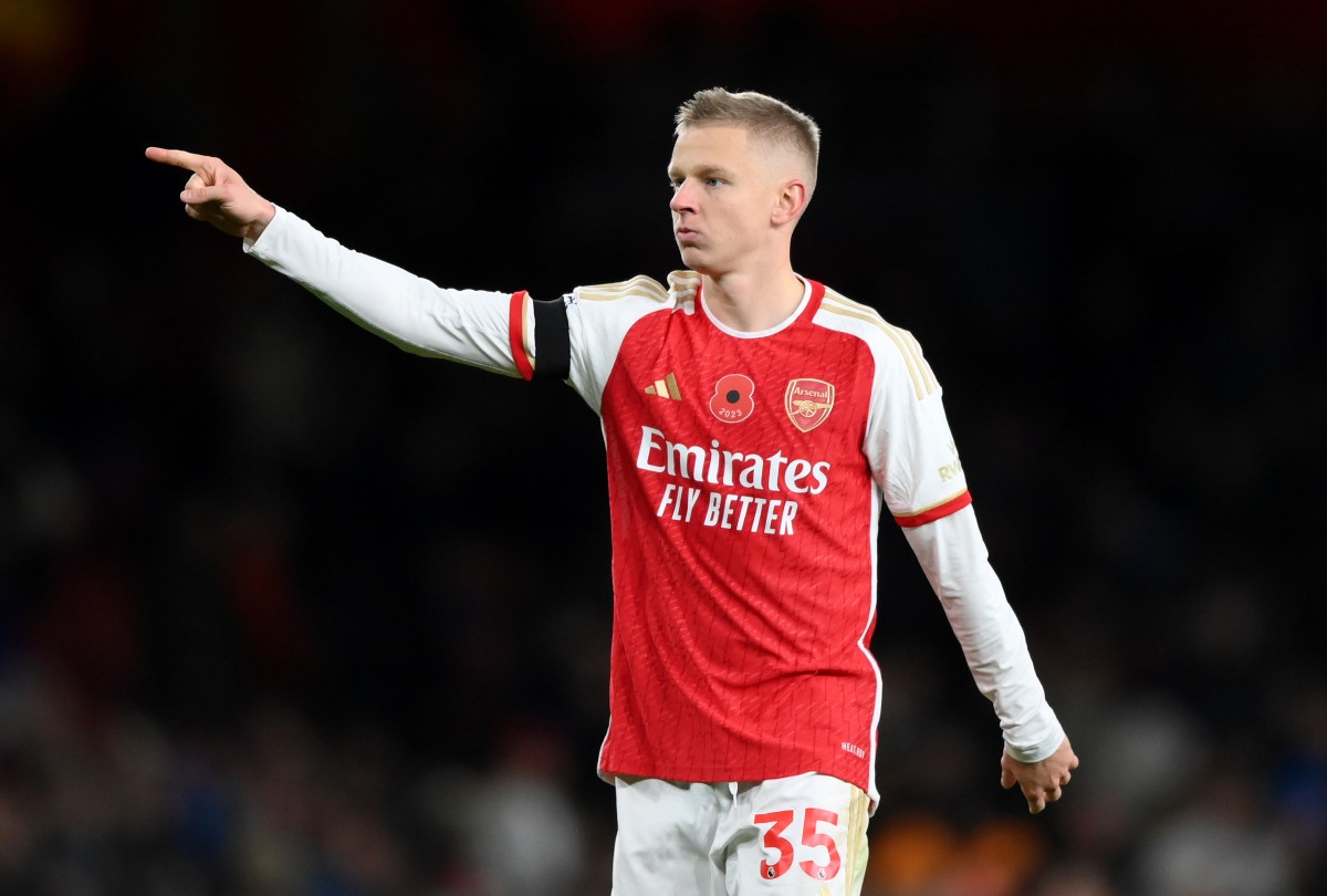 Arsenal could look to sign new left back amid doubts over Oleksandr Zinchenko