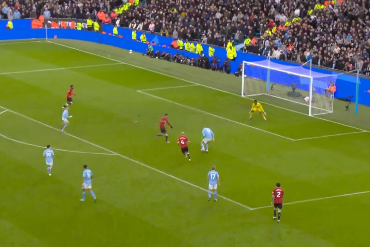 Video: Erling Haaland gets Manchester Derby goal after horror miss