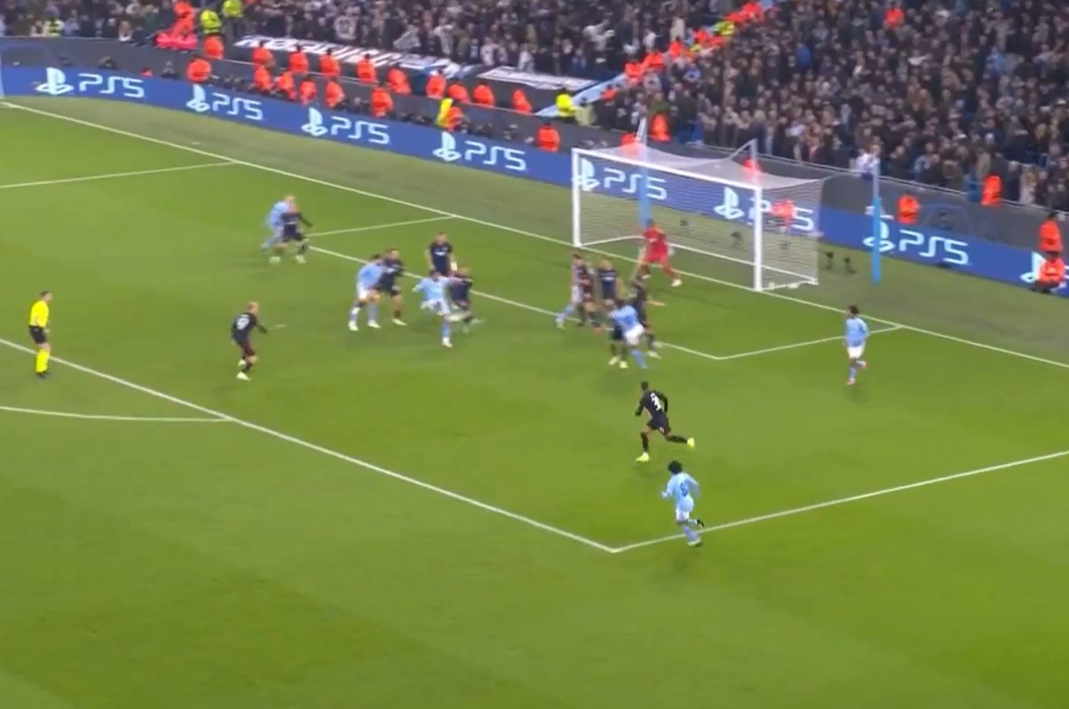 Video: Surprise Man City player scores incredible volley in Champions League clash