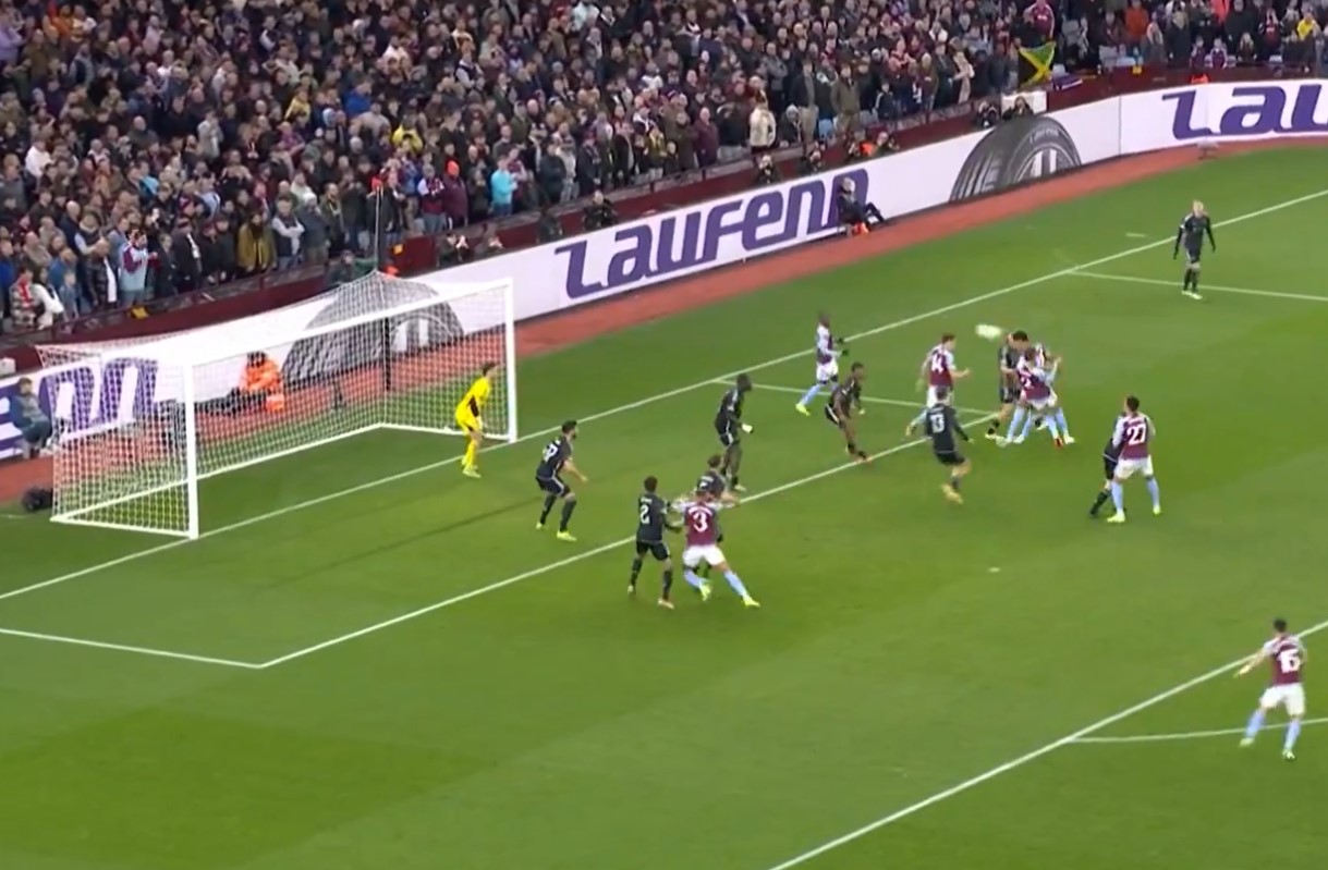 Video: Arsenal transfer target scores incredible header in major European tie for Aston Villa