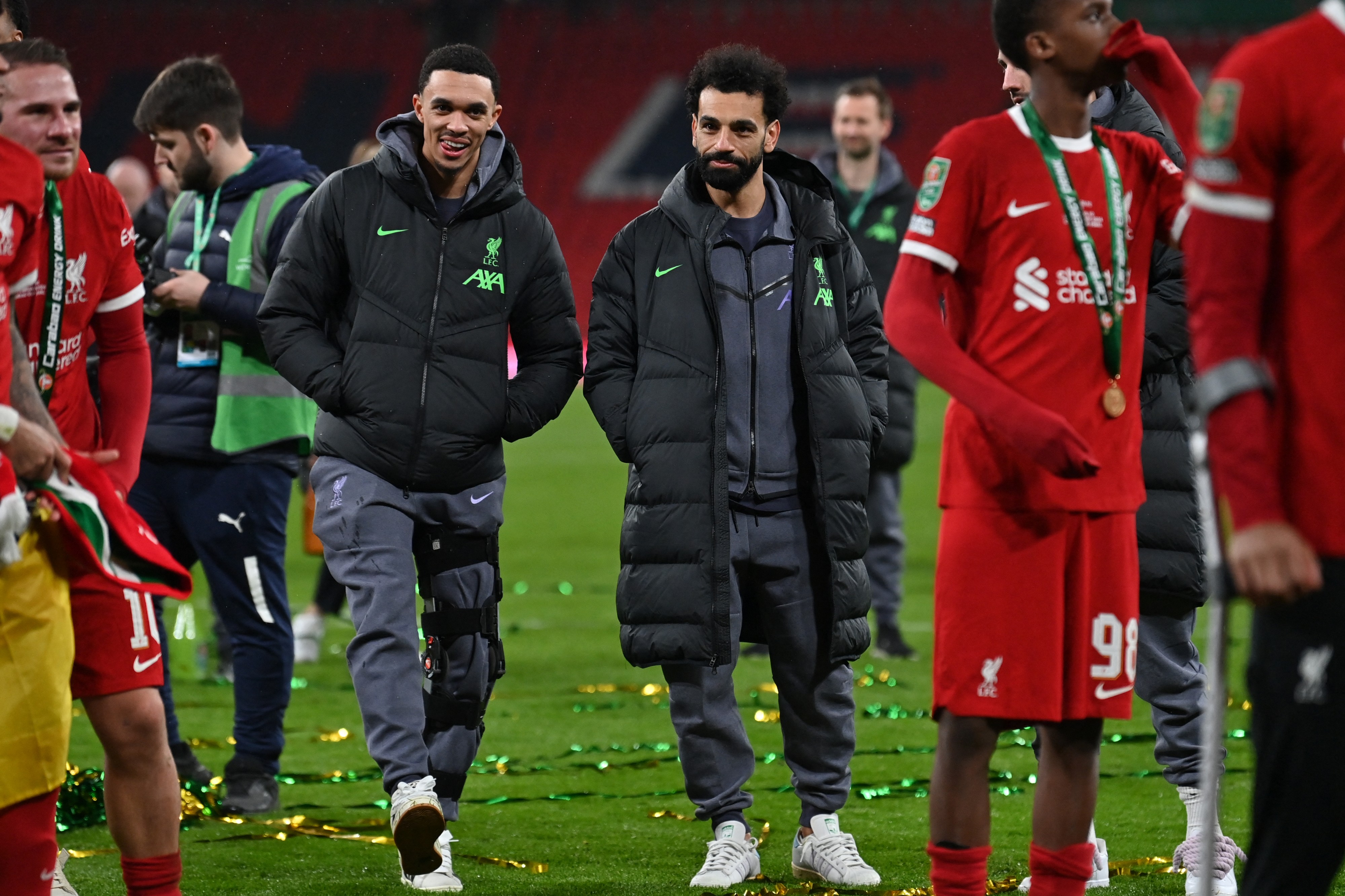Mo Salah and Trent Alexander-Arnold missed Liverpool's Carabao Cup win through injury.