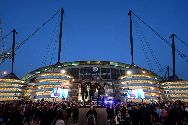 A photo of Manchester City's Etihad Stadium taken in March 2024