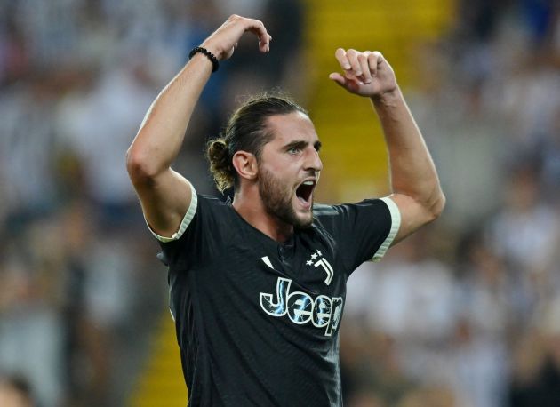 udinese vs juventus adrien rabiot